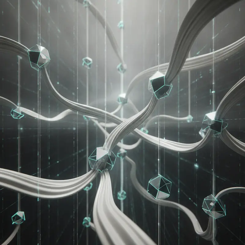 Abstract artistic visual for AI Workflow & Agents