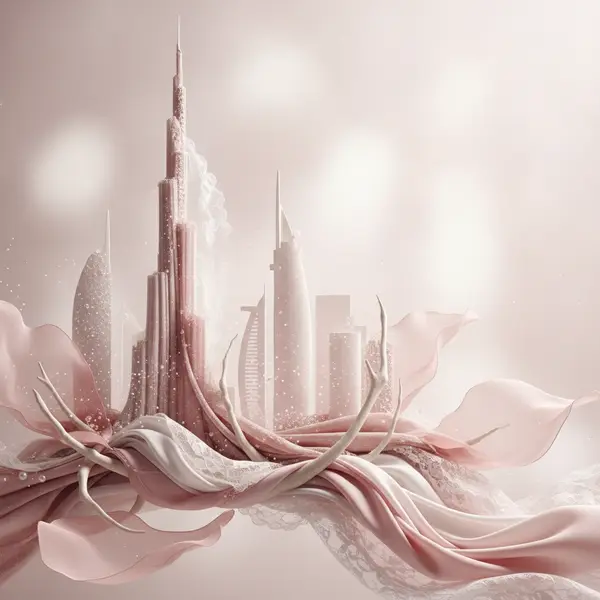 Abstract editorial visual for Content That Converts: Marketing Your Beauty Clinic in Dubai & Abu Dhabi