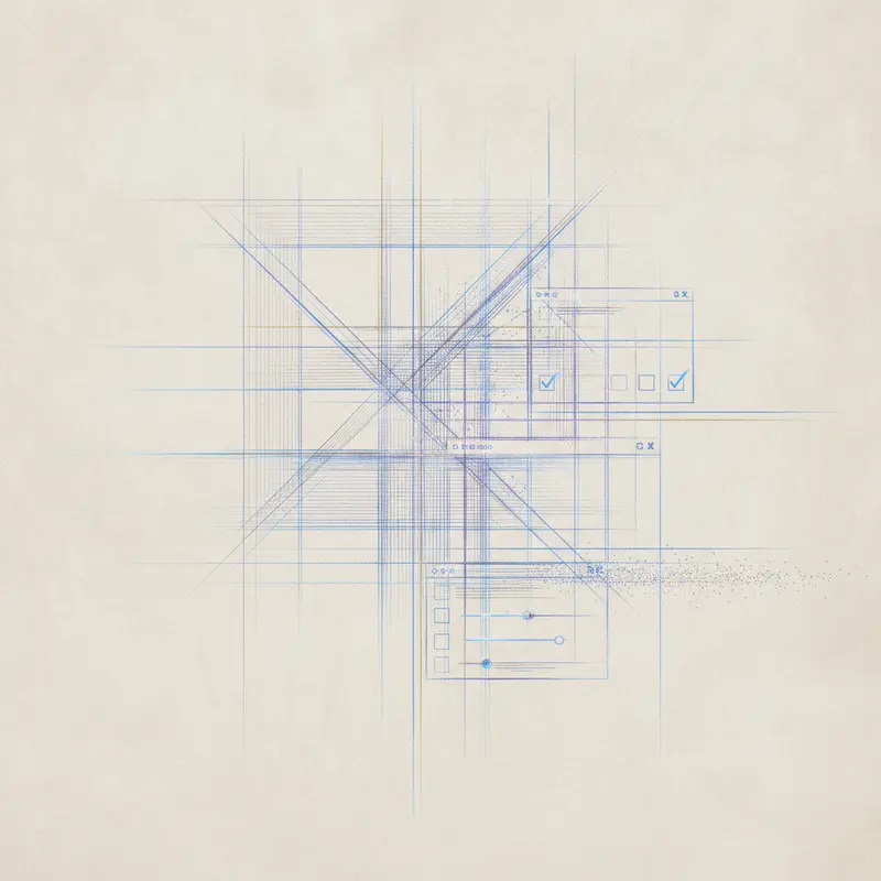 Abstract artistic visual for UI/UX design