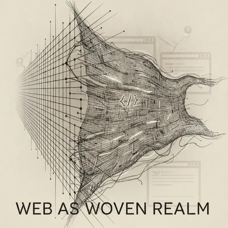 Abstract artistic visual for Web Development