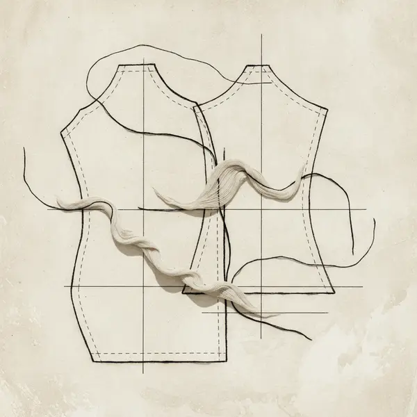 Abstract editorial visual for modern bespoke design